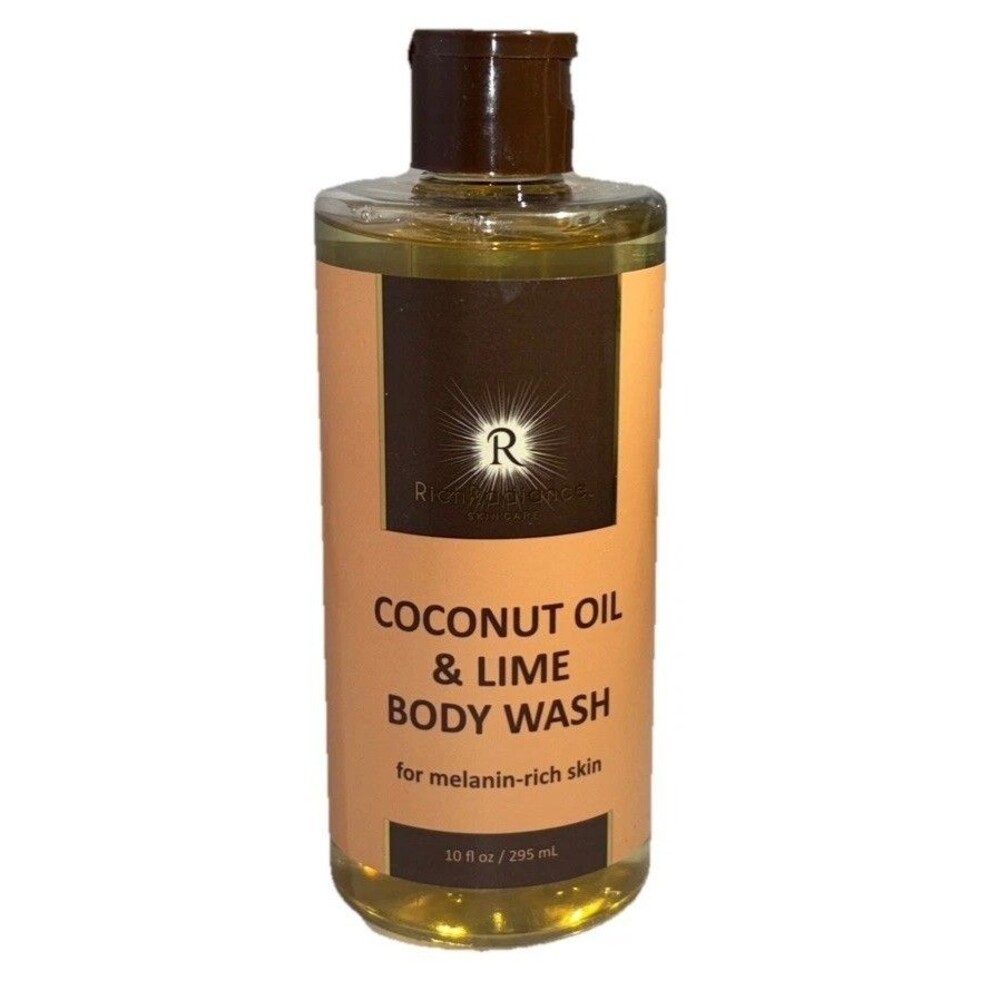Rich Radiance Coconut Oil & Lime Body Wash For Melanin-Rich Skin 10oz